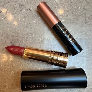 NWT Lancôme Idole Black Mascara.08fl oz & Cream lipstick:Exotic Orchid shade 391